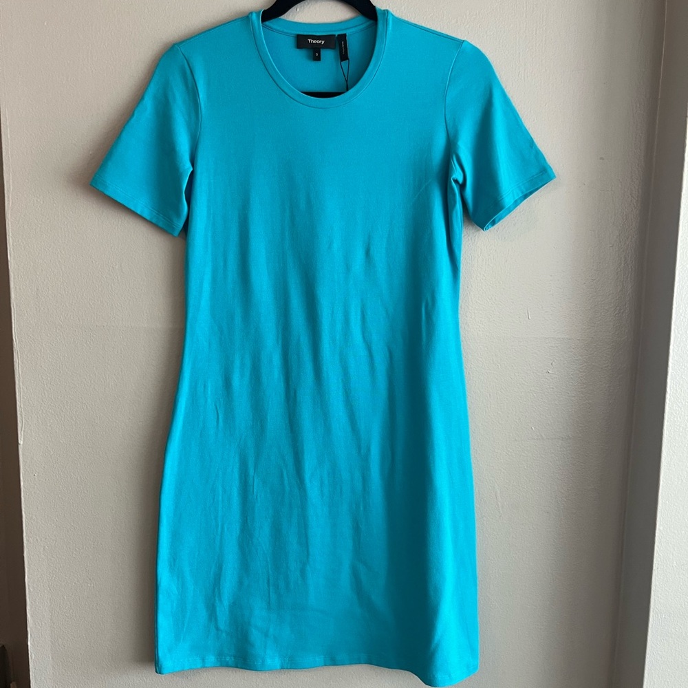Theory Neon Blue Mini Dress